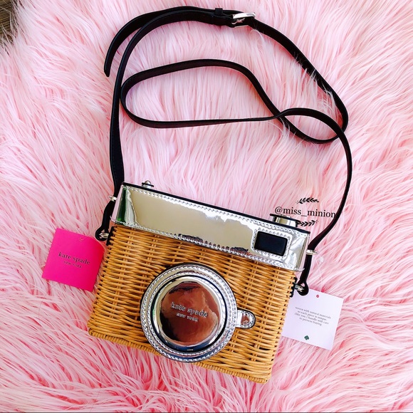 ✨HP✨Kate Spade Camera Straw Bag - Picture 6 of 8